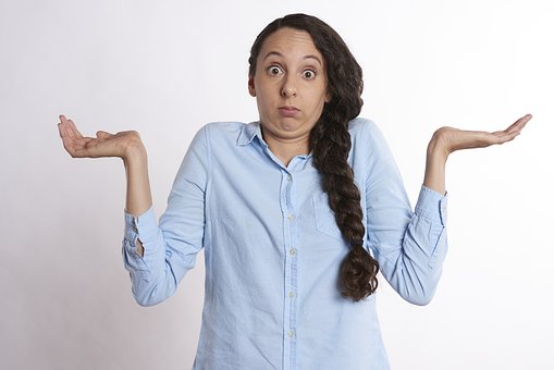 woman looking confused
